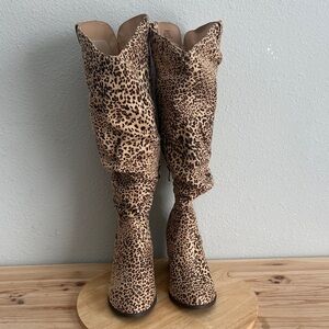 Journee Collection Womens Aneil Extra Wide Calf Stacked Heel Over the Knee Boot